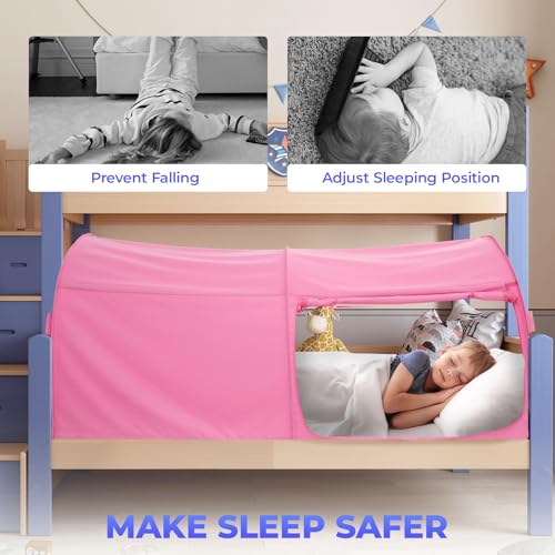 Alvantor® Bed Canopy Bed Tents Dream Tents Privacy Space Full Size Sleeping Tents Indoor Pop Up Portable Frame Curtains Breathable Grey Cottage (Mattress Not Included) Reducing Light by Alvantor - Image 9