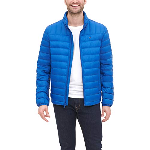 Tommy Hilfiger Men's Lightweight Water Resistant Packable Down Puffer Jacket (Standard and Big & Tall), Royal Blue, XX-Large3