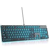 Amazon | ピンクのコンピュータキーボード、フルサイズタイプライター