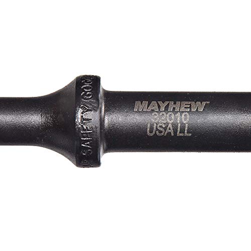 Image of Mayhew Tools 32010HT Pneumatic Scraper, 1-1 /8 inch x 18 inch Hang Tag, Black Oxide Finish