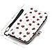 Unisex Clutch Wallet for Adult, Comfy Soft Long Wallets Waterproof, Fashion Wristlet Wallet Compact for Office, Shopping, Red Ladybug Cartoon Pattern