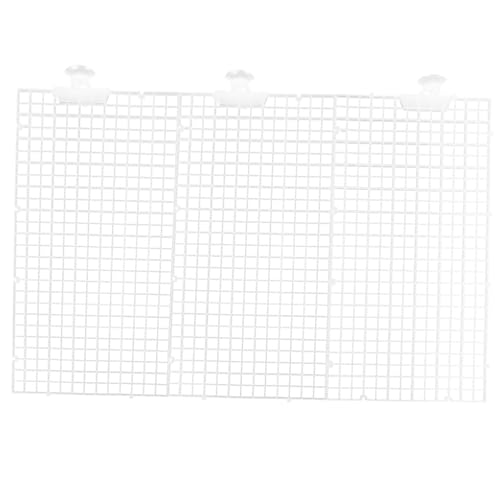 EXAOMBLE 魚槽隔離板 点 高透過性離ボード 吸盤付き 魚苗育成用水槽用仕切り 材質 粘着簡単 水の流れ良好