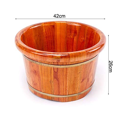 Cubeta de madera para baño de pies con masaje miniatura 4
