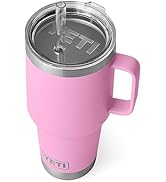 YETI Rambler 35 oz Straw Mug, Vacuum Insulated, Stainless Steel, Power Pink