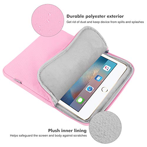Image of MoKo 9-11 Inch Tablet Sleeve Bag Padded Protetive Carrying Case | Fits New 11inch iPad Air M4, iPad A16 2025, iPad Pro 11 M4, Air 5 /4 /3, iPad 10 /9 /8th Gen, Tab S8 /S9 11 inch, Pink