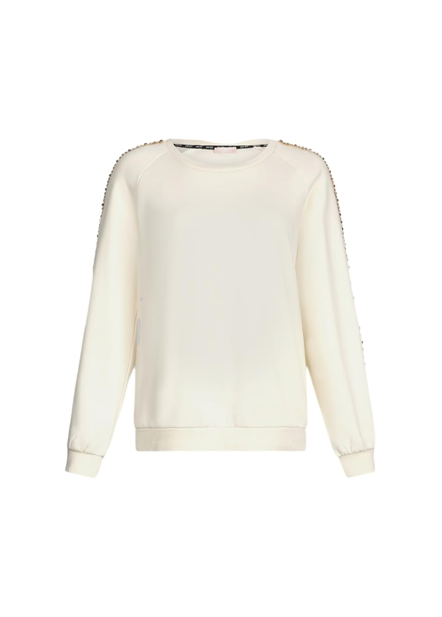 Liu Jo Felpa Girocollo Invernale Donna Better con Strass TF5114
