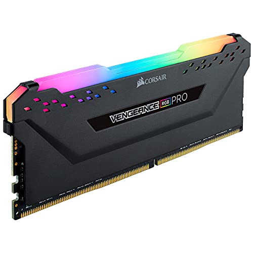 Corsair Vengeance RGB Pro 16GB (1x16GB) DDR4 3200 (PC4-25600) C16 Optimized for AMD Ryzen - Black CMW16GX4M1Z3200C16 - Image 2