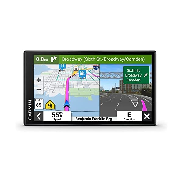 Garmin DriveSmart 66 EX 6-Inch Car GPS Navigator with Advanced Lane Guidance, Real-Time Traffic and Lifetime Map Updates (Black) (Renewed)