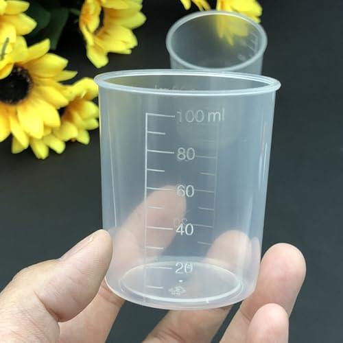 Set 5 Vasos Medidores Plástico Transparente 100 ml miniatura 6