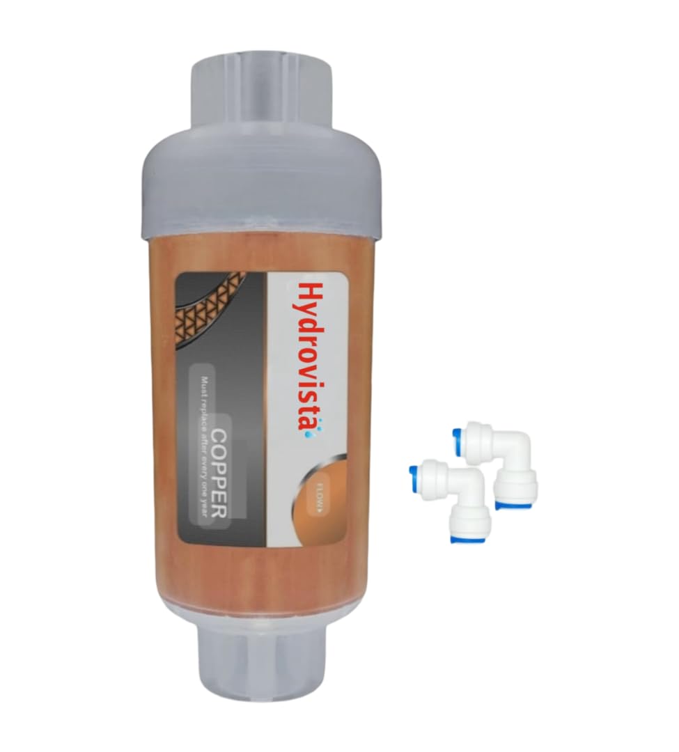 Copper Inline Water Filter Cartridge for RO/Water Purifier, Mineral Copper Enrichment, Universal Quick Connect with Push Fit Elbow Connectors-image-38