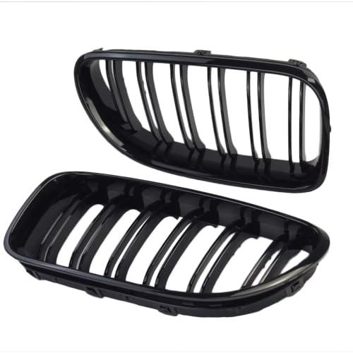 Rejilla parachoques delantero Serie 6 F06 F12 F13 2012-2017 en ABS negro brillante
