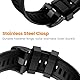 NotoCity 22mm Quick Fit Armband Kompatibel Mit Garmin Fenix 7/5/6/8/e, Fenix 5 Plus/6 Pro/7 Pro - Silikon-Ersatzarmband, Schwarz