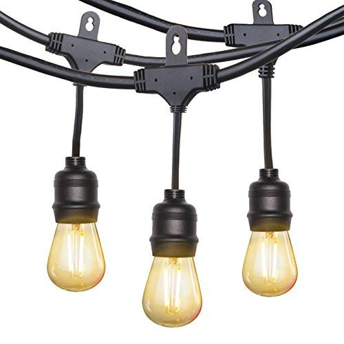 TaoTronics TT-SL014 LED String Lights, 25ft Commercial Grade Outdoor Pa, Warm White