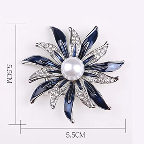 Vintage Crystal Rhinestone Brooch Bridal Pin