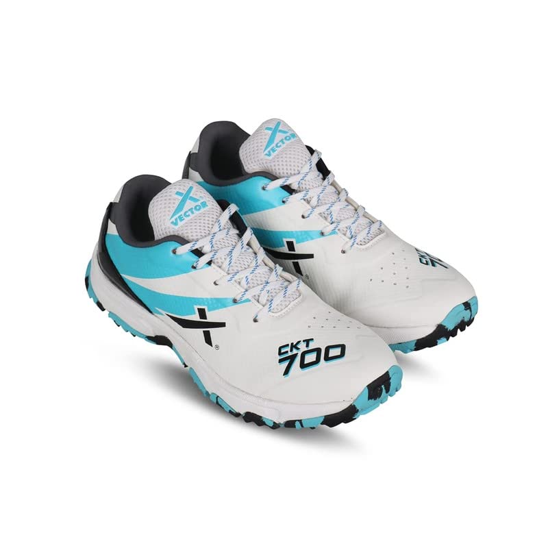 Vector X CKT-700 Cricket Shoes for Men (White-Black-Seagreen, 8) (B0BDT1191K) Amazon Price History, Amazon Price Tracker