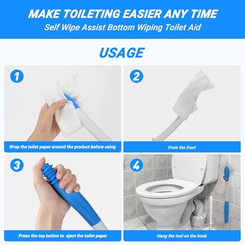 Aide aux toilettes pour mobilité limitée résolvant l'essuyage difficile - 4