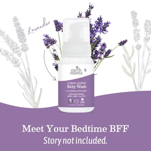 Earth Mama 0857249001127 Calming Lavender Baby Wash Liquid Foaming Hand Soap, Organic All-Purpose Lavender Body Wash For Sensitive Skin, Castile Soap thumb #9
