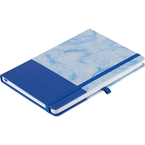 WORLDONE Blue, A5 size, PU Leather Finish, Card board Bound, 224