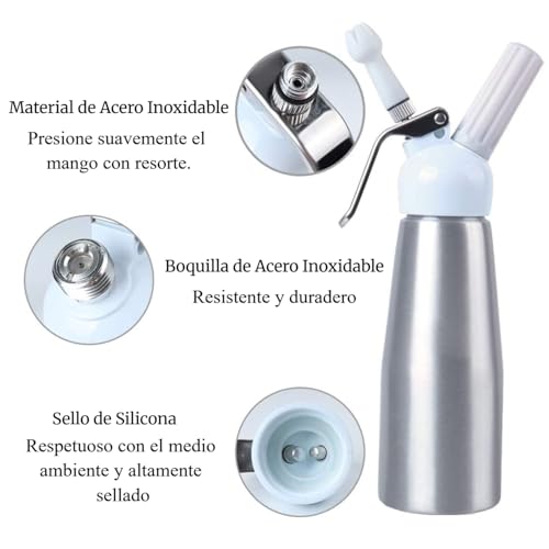 La Mejor Recopilación de Dispensador de crema batida los 5 mejores. 18 Imagen adicional