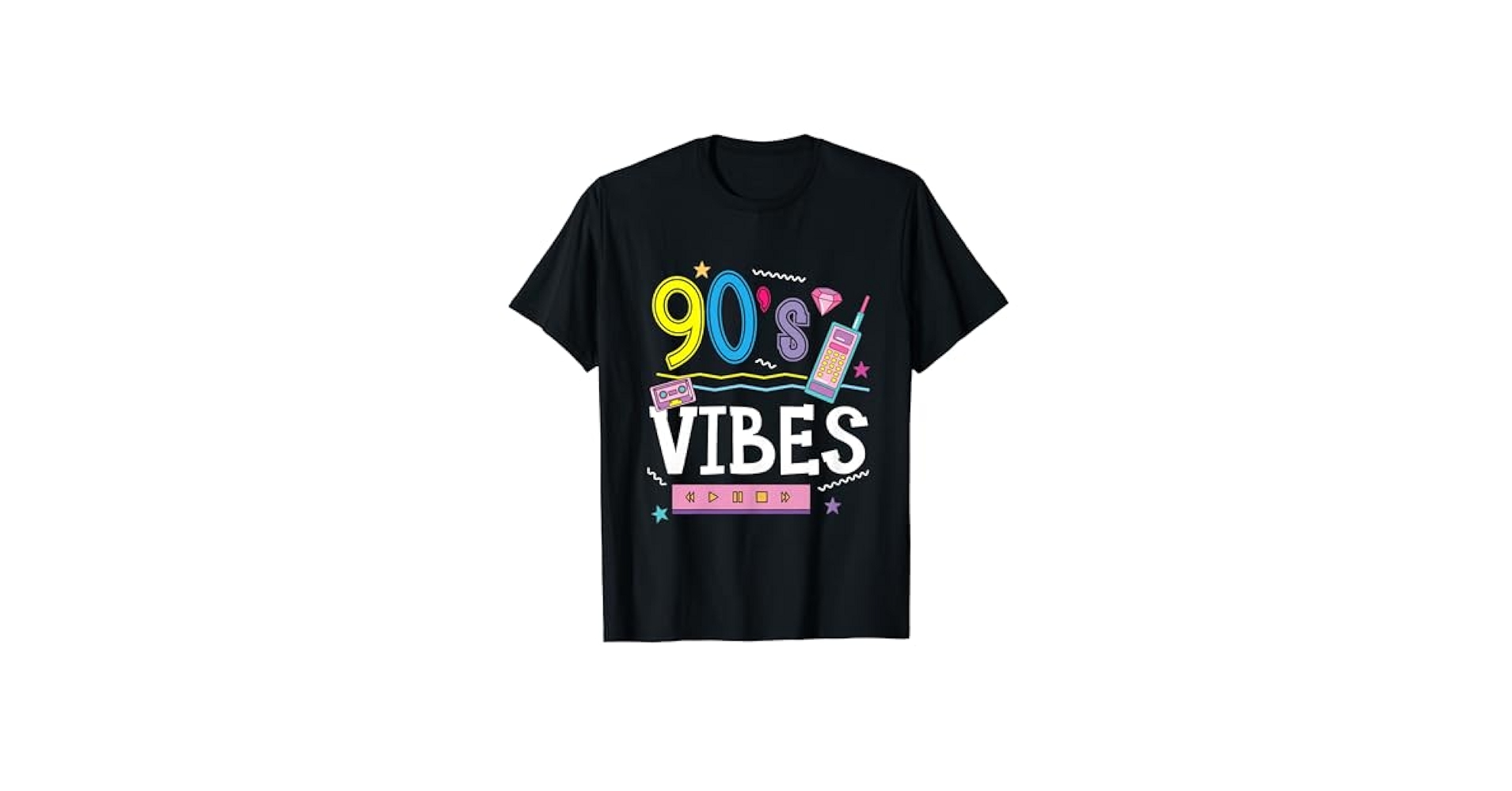 Amazon.com: 90's Vibes 1990 Vintage Nineties Party 1990s T