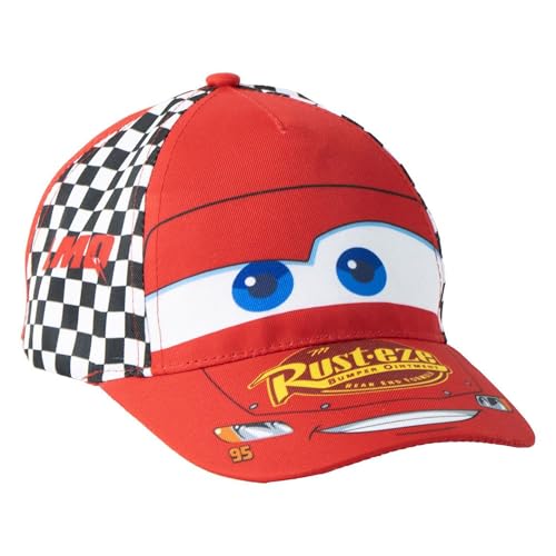 Gorra Visera Curva Cars Niños con Visera   Gorra Infantil Cars Cómoda, Transpirable y Ligera, Gorra Verano Ajustable, Protección Solar Playa, Piscina y Excursiones
