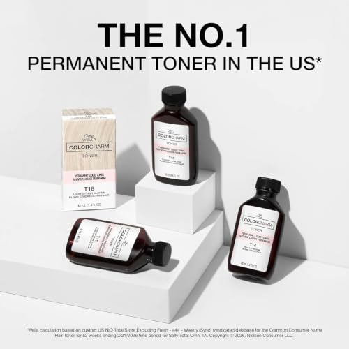 Image of COLORCHARM Permanent Liquid Hair Toners | Neutralize Brass | Healthy-Looking Blondes Tones | Vegan & Free of Parabens