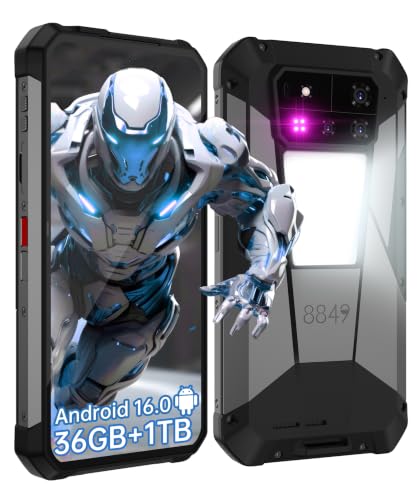 8849 Tank 4 Pro Phone 5G, Android 16 1TB Rugged Smartphone with Projector