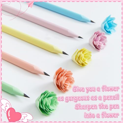 LOMIMOS 50 lápices de corazón para San Valentín miniatura 3