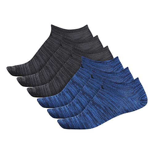 adidas Men's Superlite No show Socks with arch compression (6-Pair),Collegiate Navy - True