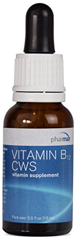 Pharmax - Vitamin B12 CWS - Supports Overall Health, Red Blood Cell Formation, and Metabolism* - 0.5 fl oz (15 ml) Pharmax - Vitamin B12 CWS - Supports Overall Health, Red Blood Cell Formation, and Metabolism* - 0.5 fl oz (15 ml)