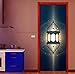 Produktbild huafan Bright Lamp In Darkness Islamic Muslim Mural Art Removable Calligraphy PVC Decal Door Sticker Home Decor Stencils for Walls Door
