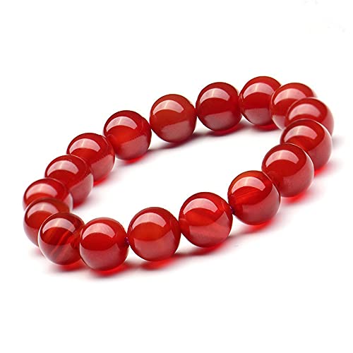 💎 PIETRA PREZIOSA Agata Rossa autentici Perline Ø 8 mm ~ Bracciale in pietra naturale da donna