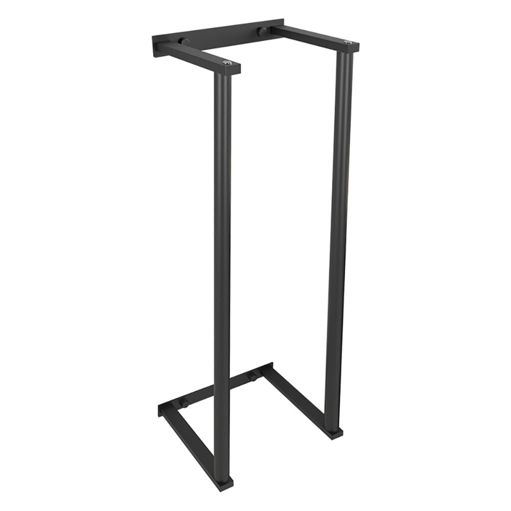 Stainless Steel Bathroom Wall Towel Rack for Rolled and Folded Towels - Mounted Metal Holder for Easy Washcloth Storage and Organizing (Black)