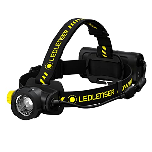 Ledlenser Lampe Frontale LED H15R Work Solide, Rechargeable Batterie Lithium, étanche IP67, 2500 lumens, IRC élevé, Variable en continu, portée de 250m,...