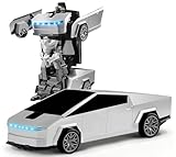 SWRWJ Coche de Control Remoto - Carritos Control Remoto con Luces Frías, Giratoria 360°, 2.4GHz RC Robot Coche...