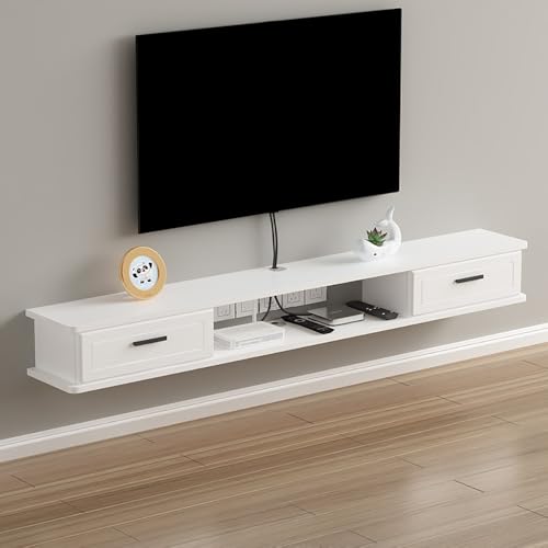 Étagère TV flottante pour salon et console multimédia murale chic