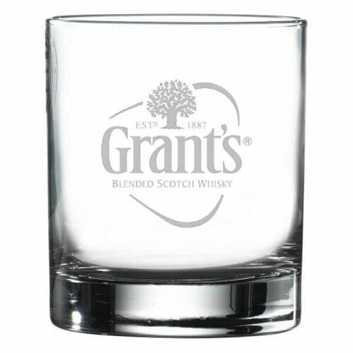 Personalised Grants Branded Scotch Whisky Glass, Tumbler, Engraved Gift - Enter Your Own Custom Text