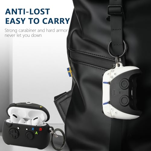 Image of [3Pack] Gedicht for Airpods Pro Case, Funny 3D Cartoon Game Console Controller Design Silicone Soft Cases for Airpods Pro Case 1st Gen, with Keychain Kids Women Men for Airpods Pro 2019 Case