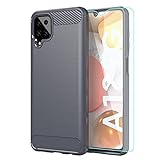 Samsung A12 Case,Galaxy A12 Case,with HD Screen Protector,Shock-Absorption Flexible TPU Bumper Cove...