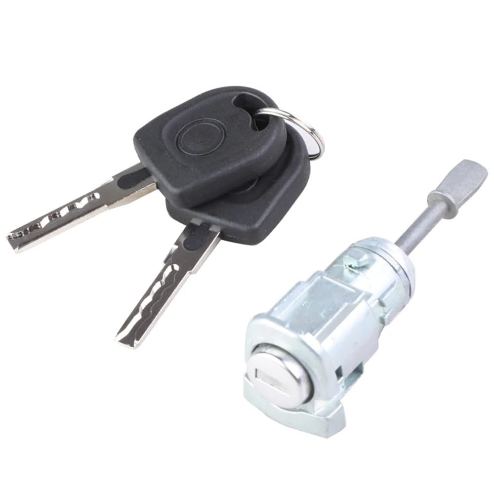 Car Door Lock 3B0837167 3B0837168 Compatible with VW for Passat 3B6 3B3 3B2 for Lupo Car Front Left Right Door Lock Cylinder Key(Right)