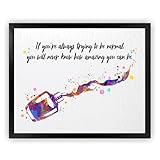 Dignovel Studios 8X10 Unframed Nail Polish Bottle Splash Beauty Salon Parlor How Amazing You Can Be Inspirational Quotes Watercolor Art Print Poster Wall Art Home Decor DN618