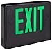 Morris Products LED Exit Sign ? Remote Capable - Green with Black Housing ? Battery Backup ? Automatic, Low Voltage Disconnect - Compact, Low-Profile Design ?Energy Saving, High Output ? 1 Count