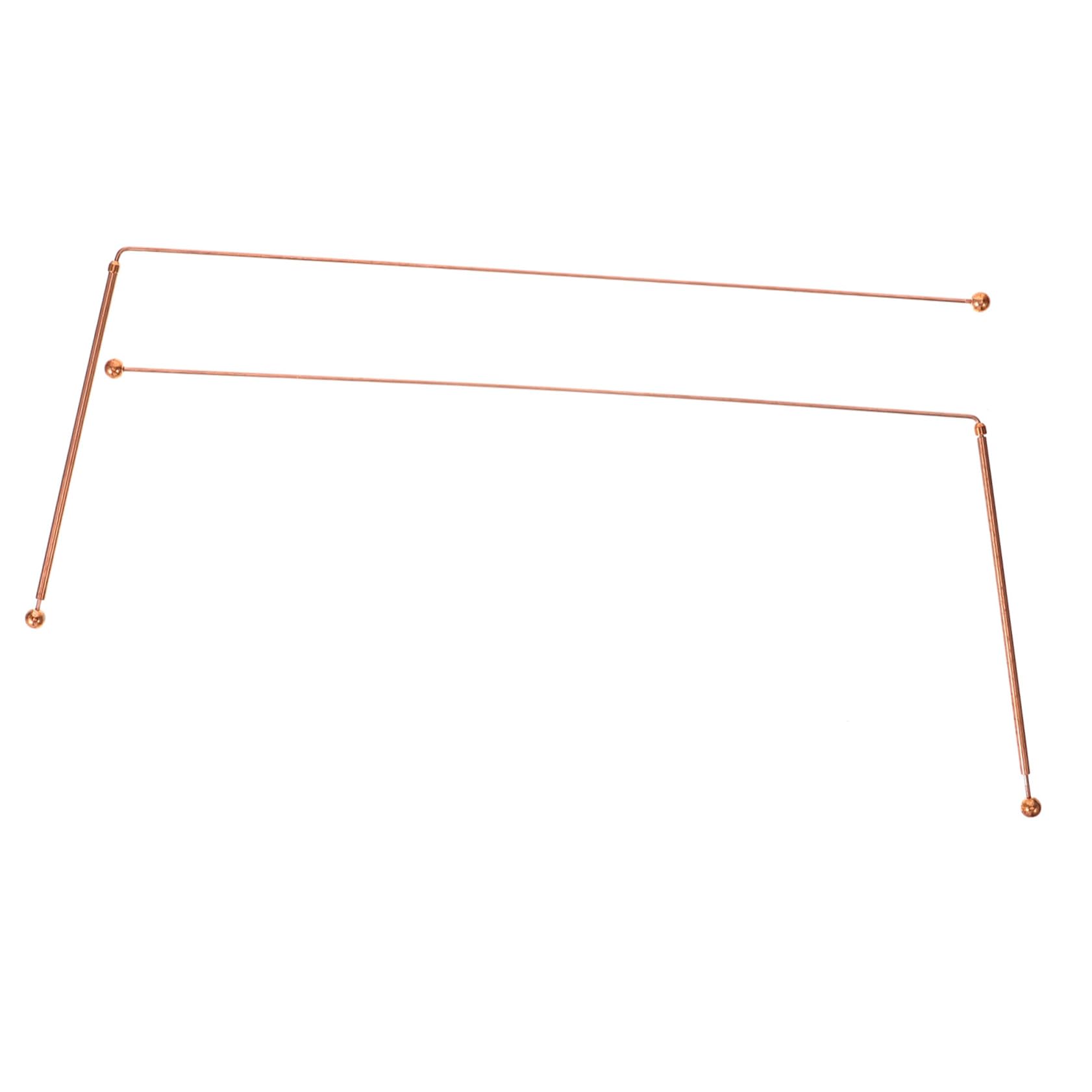 LALADEFIEE 2 Pack Dowsing Rods Made of Strong Copper for Ground Rods Divining Outdoor Adventures and Ghost Hunting