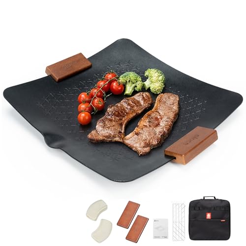 Alocs �}���`�O���h�� �p�^ 33cm 7�_�Z�b�g �O�����p�� �L�����v �S�� IH�Ή� �y�� �ł��t���ɂ��� ������ PFOA�t���[ �V�[�Y�j���O�s�v 304�X�e�����X�� ���{������� ���[�ܕt�� �A�E�g�h�A ������� �y���{�H�i�q���@�̊�ɓK���z