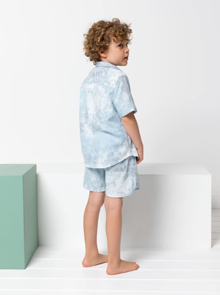 Style Arc Sewing Pattern - Rhys Kids Overshirt, Sizes 02-08 - Image 4