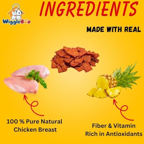 Image of 45g Chicken & Pineapple Dog & Puppy Treat | High-Protein Snack | Antioxidant-Rich | Crunchy & Healthy | Wholesome | Training | Easy to Digest