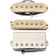 Musiclily Pro ST-60SE Alnico 5 Staggered Single Coil Tonabnehmer und Abgedeckter Humbucker HSS Hals Mitte Steg Pickup Set für Strat Style E-Gitarre, Creme