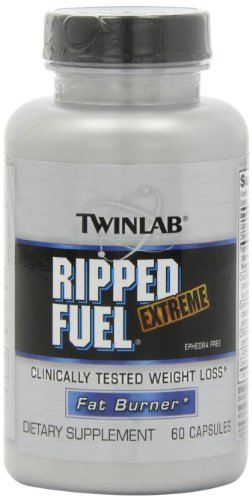 Twinlab Ripped Fuel Extreme Fat Burner, Ephedra Free, 60 Capsules