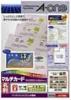 Amazon.co.jp: エーワン マルチカード名刺 51262 白厚口 10面