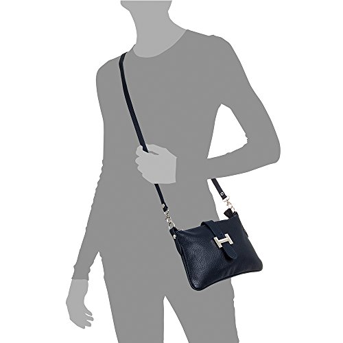 FIRENZE ARTEGIANI Dames echt lederen schoudertas. Dollaro Finish lederen handtas Soft Touch Made in Italy VERA ITALIAN… - Image 6